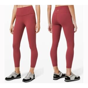 Lululemon Wunder Under High-Rise Tight 25" *Full-On Luxtreme Chianti Size 4